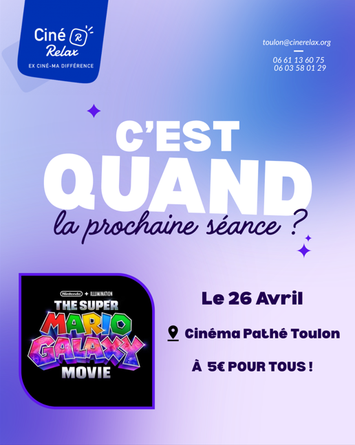 Post Réalisé pour une séance de cinéma ( Ciné Relax )