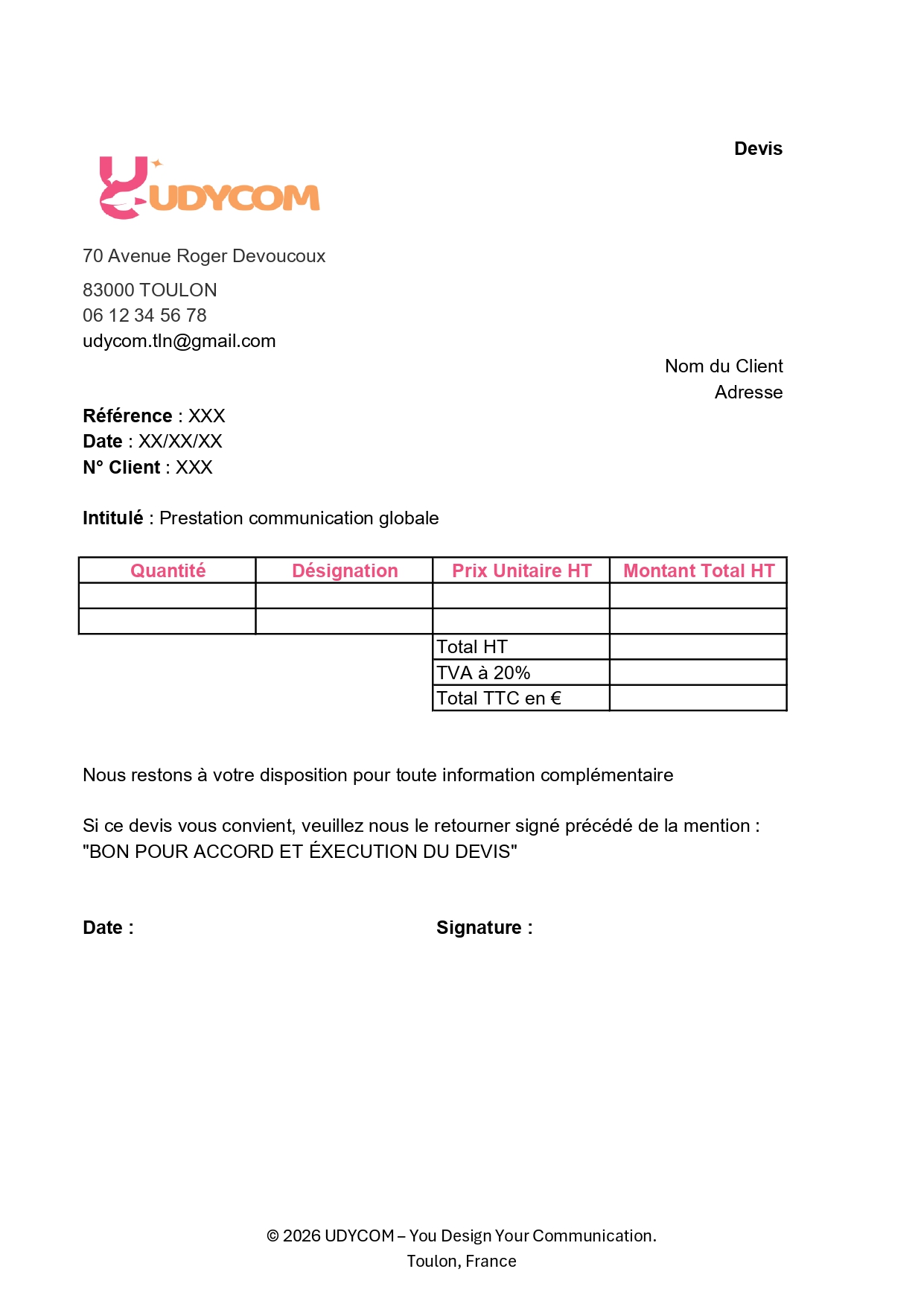 Devis Udycom